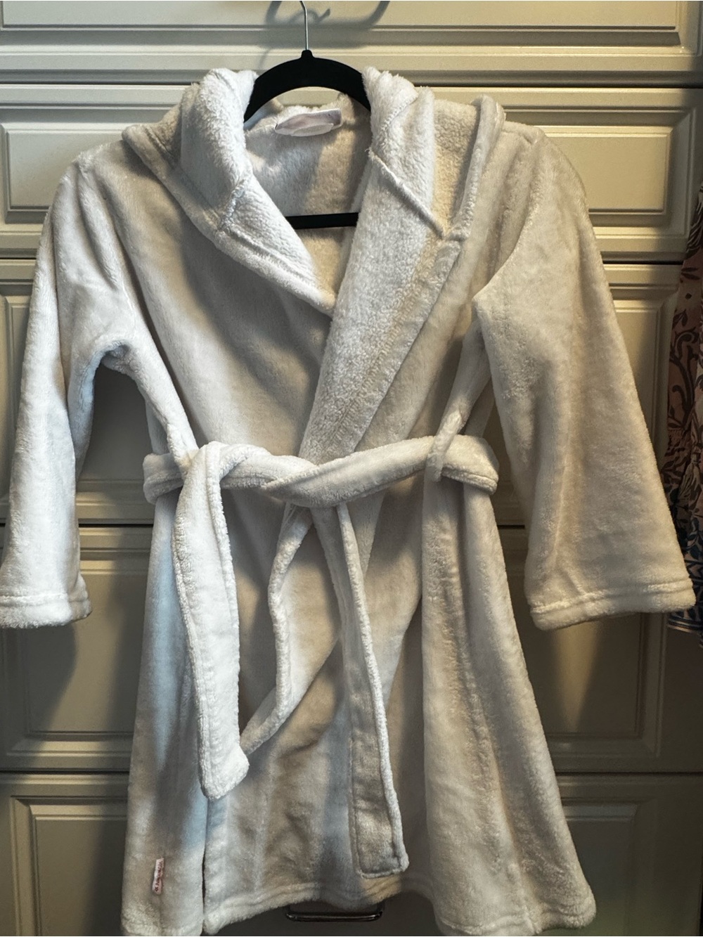 American Girl Plush Hooded Bathrobe in White